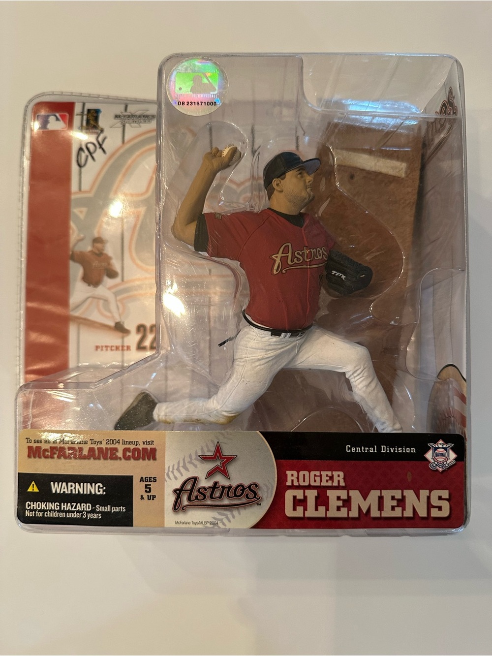 McFarlane Astros Red Roger Clemens Figure